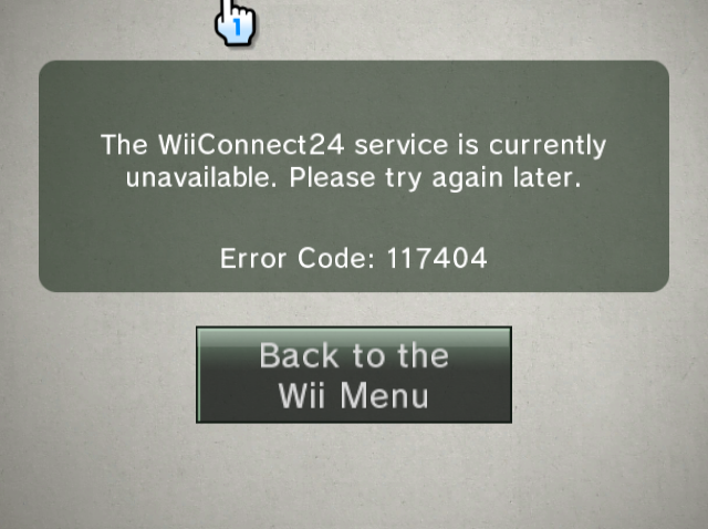 wii news channel error screen